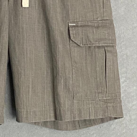 Tommy Bahama Men's Small x 9 "Linen the Dream" Cargo Shorts Linen Blend Grey NEW - Picture 3 of 11